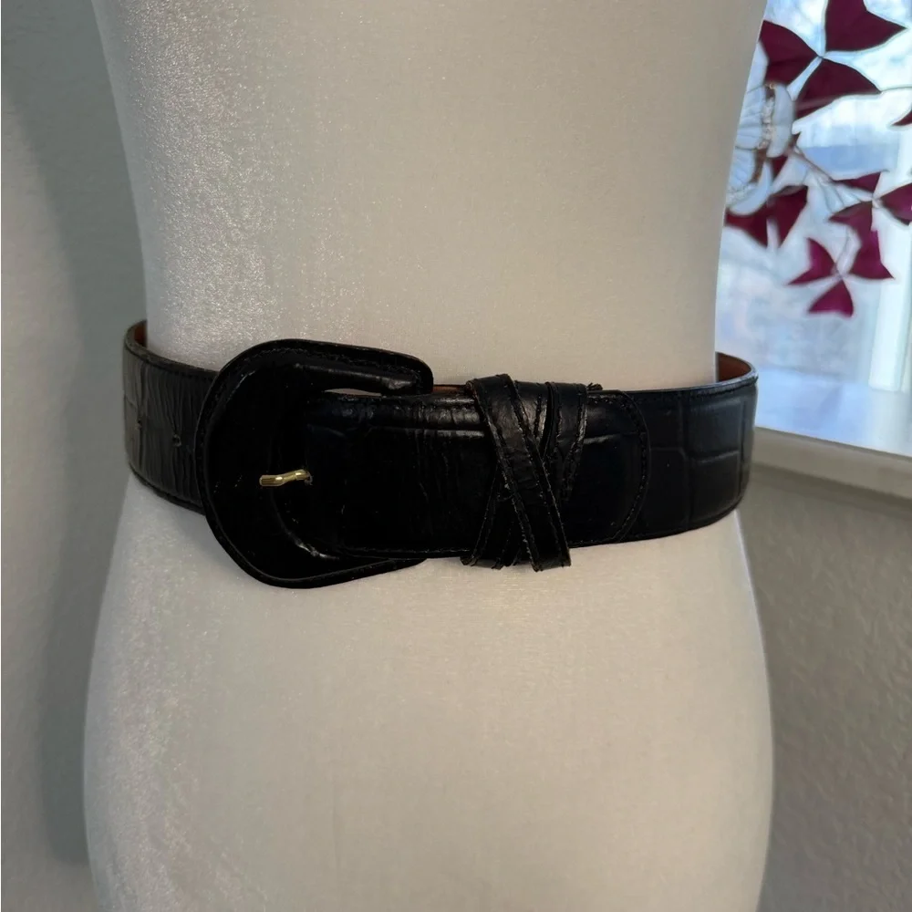 Vintage Talbots Brown Leather Belt